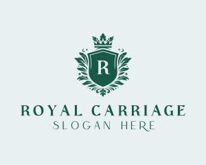 Leaf Royal Shield logo design