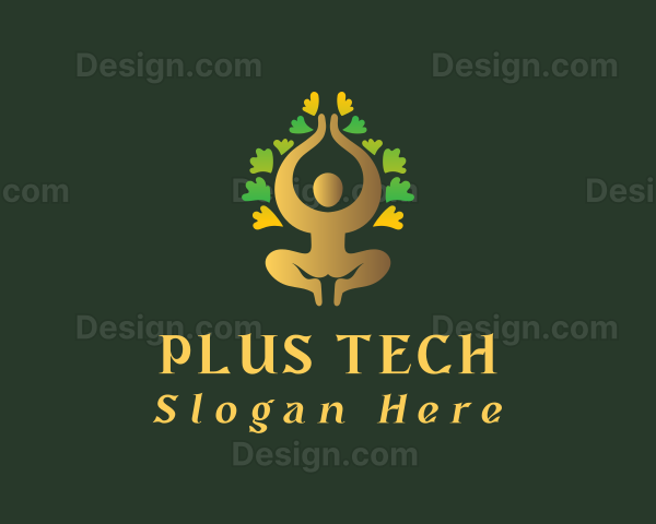 Yoga Human Tree Logo