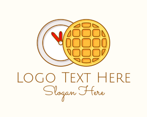 Waffle Time Illustration logo