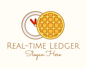 Waffle Time Illustration logo design