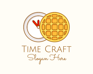 Waffle Time Illustration logo design