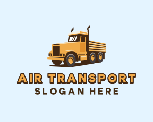 Delivery Trailer Truck logo design