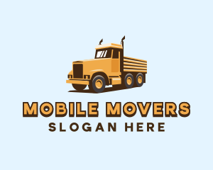 Delivery Trailer Truck logo design