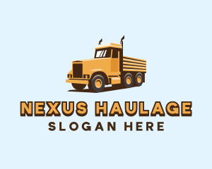 Delivery Trailer Truck logo design