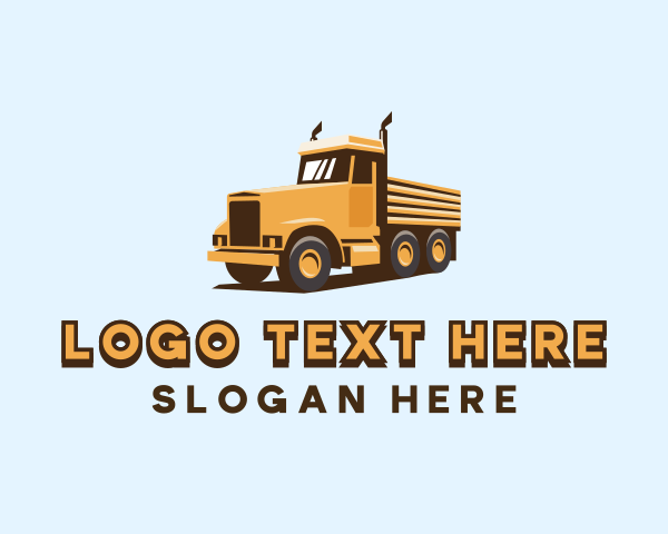 Delivery Trailer Truck logo