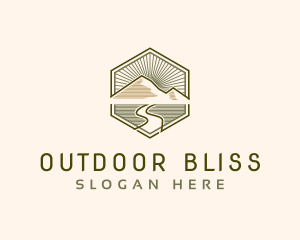 Mountain Road Campsite logo design