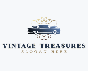 Vintage Car Automobile logo design