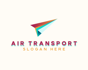 Logistics Paper Plane logo design