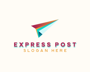 Logistics Paper Plane logo design