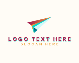 Paper - Logistics Paper Plane logo design