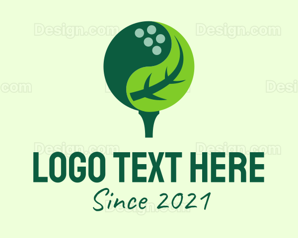 Natural Golf Ball Logo