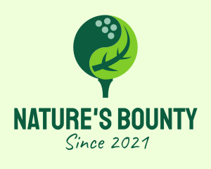 Natural Golf Ball logo design