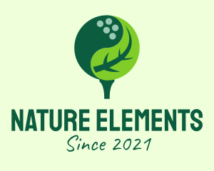 Natural Golf Ball logo design