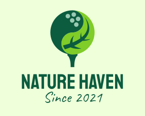 Natural Golf Ball logo design