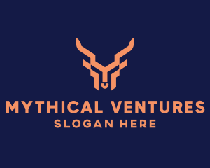 Mythical Goat Creature logo design