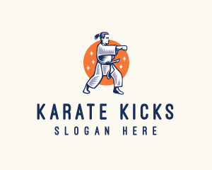 Taekwondo Karate Fighter logo