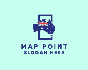 Australian Flag Map logo