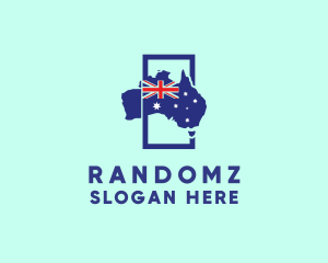 Australian Flag Map logo