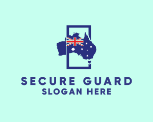Australian Flag Map logo