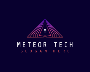 Triangle Pyramid Technology logo design