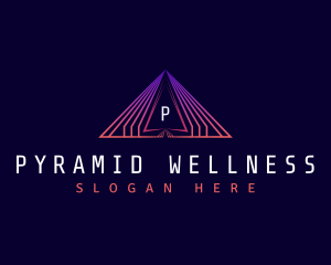 Triangle Pyramid Technology logo design