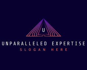 Triangle Pyramid Technology logo design