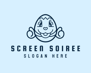 Cute Easter Egg logo design