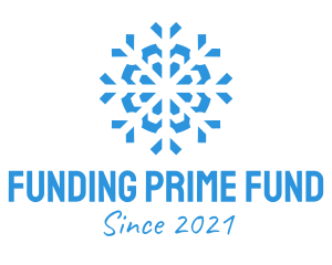 Blue Cooling Ice Snowflake  logo design