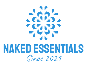 Blue Cooling Ice Snowflake  logo design