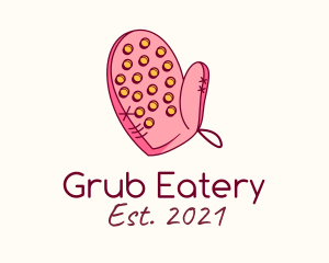 Pink Oven Glove logo design