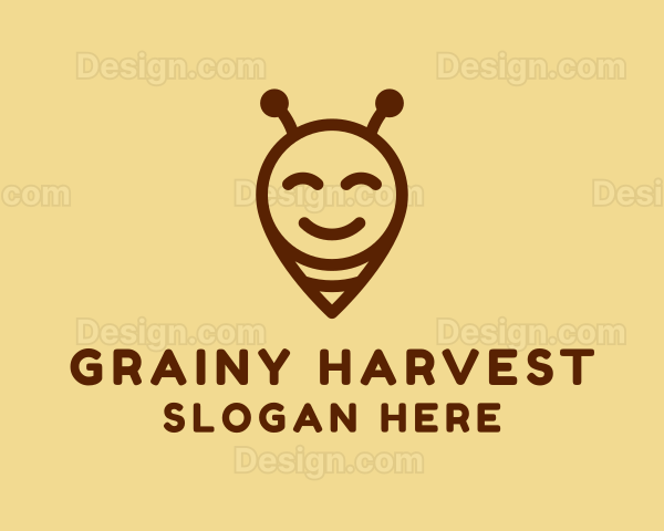 Happy Bee Locator Logo