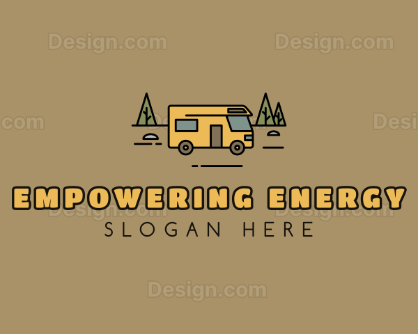 Outdoor Camping RV Logo