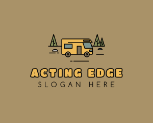 Outdoor Camping RV  logo design