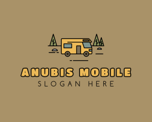 Outdoor Camping RV  logo design