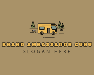 Outdoor Camping RV  logo design