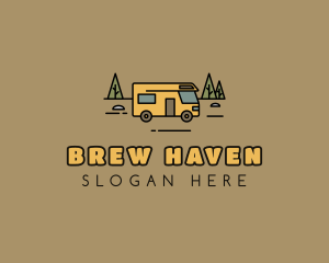 Outdoor Camping RV  logo design