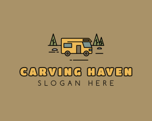 Outdoor Camping RV  logo design