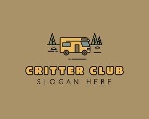 Outdoor Camping RV  logo design