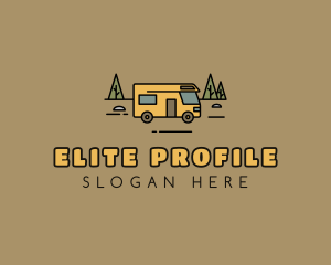 Outdoor Camping RV  logo design