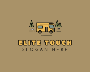 Outdoor Camping RV  logo design