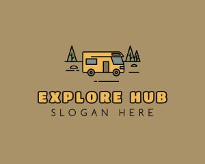 Outdoor Camping RV  logo design