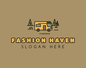 Outdoor Camping RV  logo design