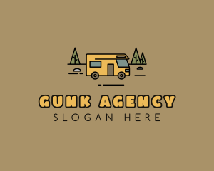 Outdoor Camping RV  logo design