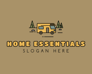 Outdoor Camping RV  logo design