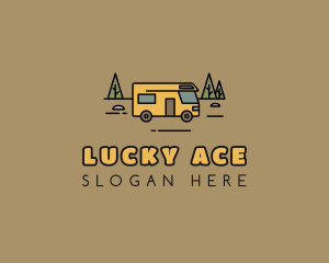 Outdoor Camping RV  logo design