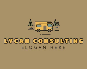 Outdoor Camping RV  logo design