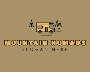 Outdoor Camping RV  logo design