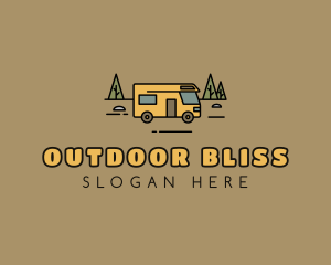 Outdoor Camping RV  logo design