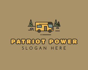 Outdoor Camping RV  logo design