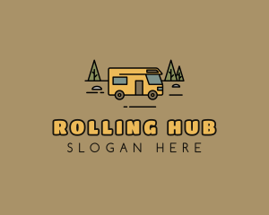 Outdoor Camping RV  logo design